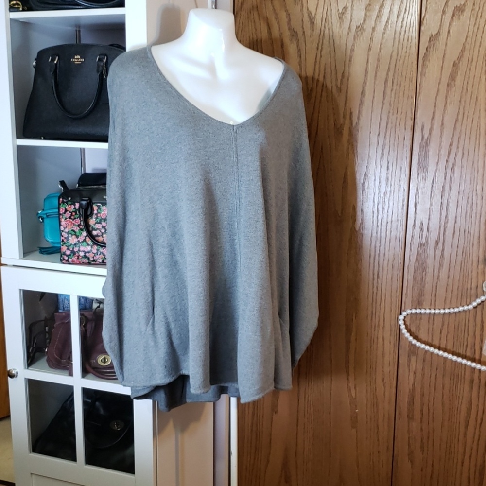 Melissa McCarthy seven7 poncho cape Large L